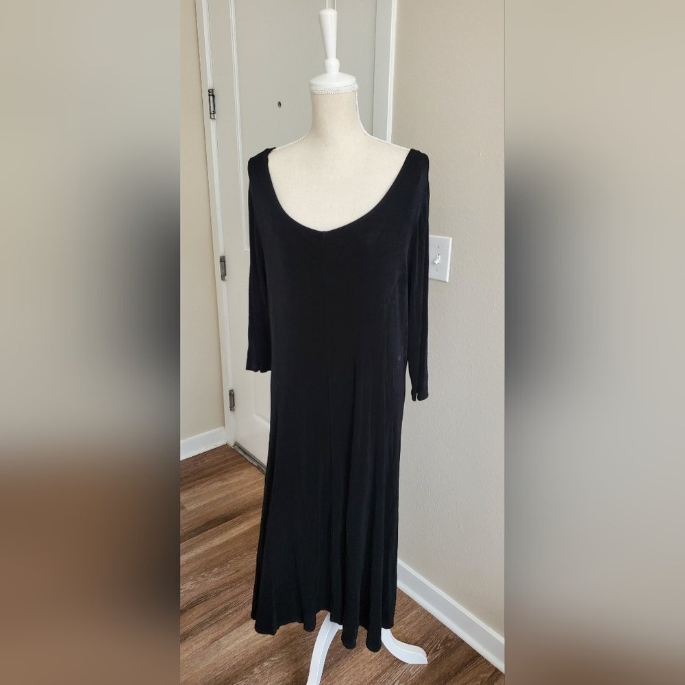 Kiara Black Long Sleeve Dress XXL